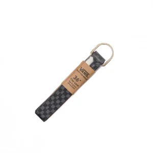 Vans Lacci di Ricambio Piatti Checkered Nero Grigio Carbone 91 cm / 36"