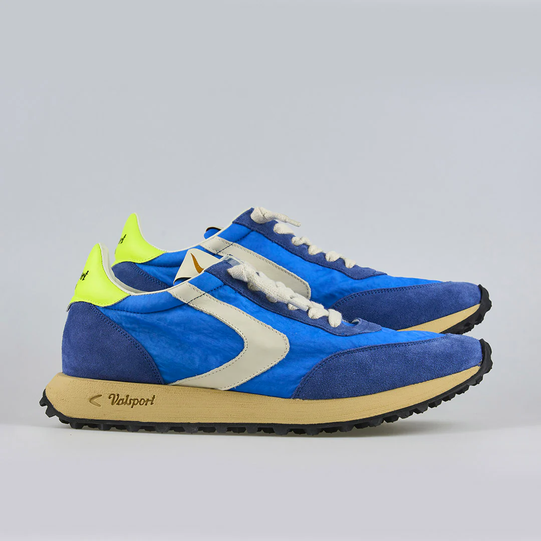 Valsport Scarpe Sneaker artigianali pelle Made in ITALY Start Run Nylon Vintage Royal - immagine 5