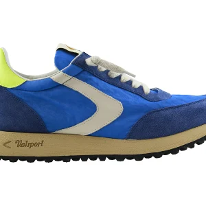 Valsport Scarpe Sneaker artigianali pelle Made in ITALY Start Run Nylon Vintage Royal