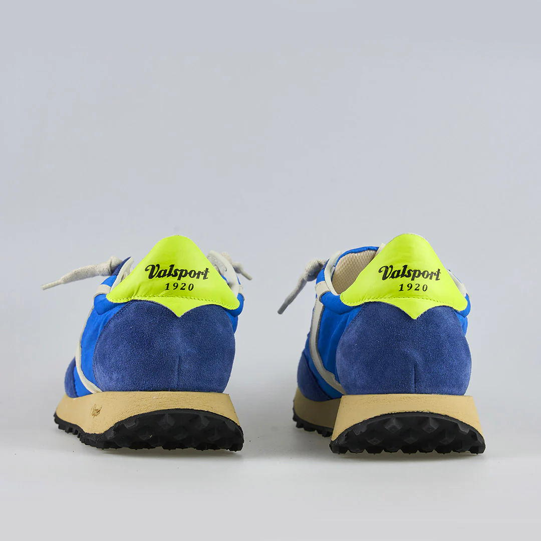 Valsport Scarpe Sneaker artigianali pelle Made in ITALY Start Run Nylon Vintage Royal - immagine 4