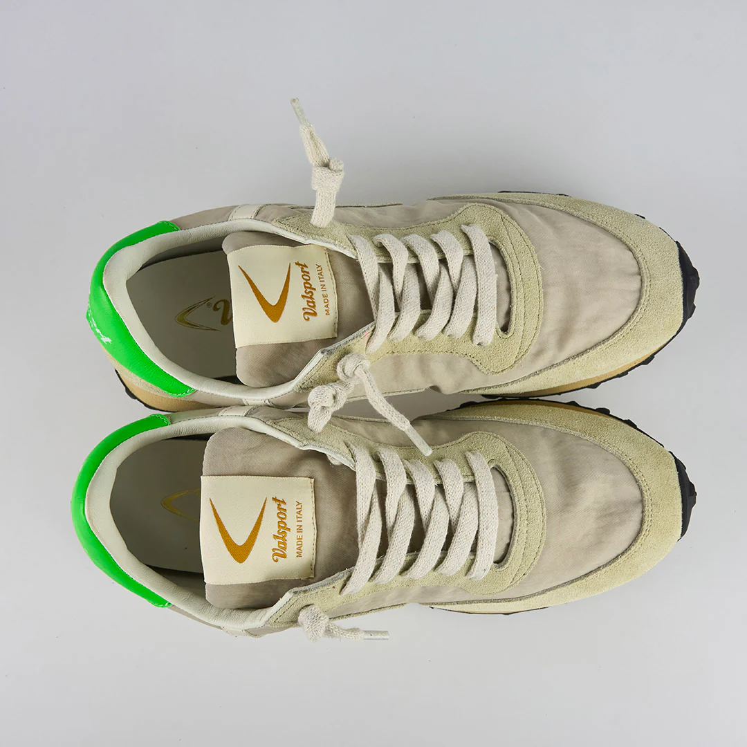 Valsport Scarpe Sneaker artigianali pelle Made in ITALY Start Run Nylon Vintage frost - immagine 3