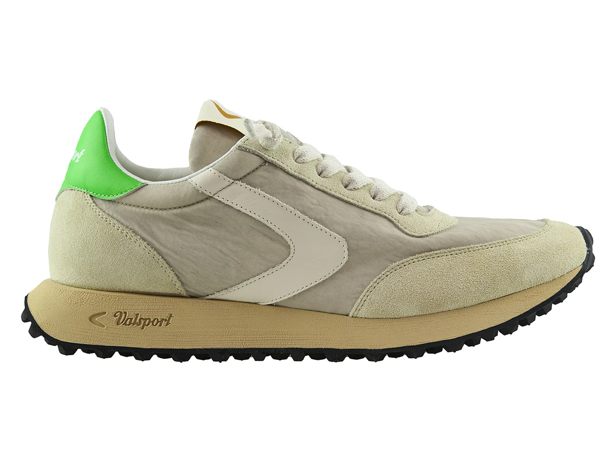 Valsport Scarpe Sneaker artigianali pelle Made in ITALY Start Run Nylon Vintage frost