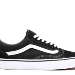 Vans Scarpe da Ginnastica Old Skool in Tela Nero Bianco Unisex