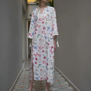 Vestito caftano EUPHROSYNE PRINT