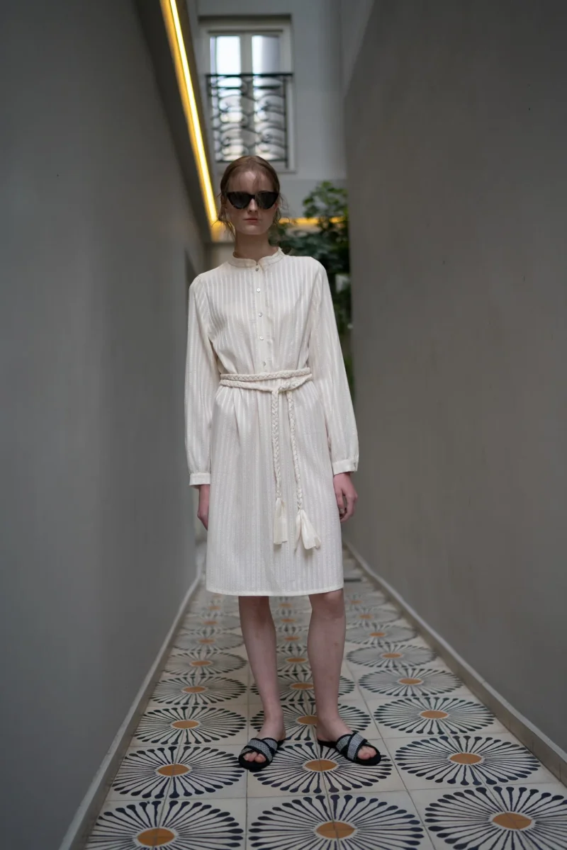 Vestito chemisier ANTHEIA IVORY - immagine 3