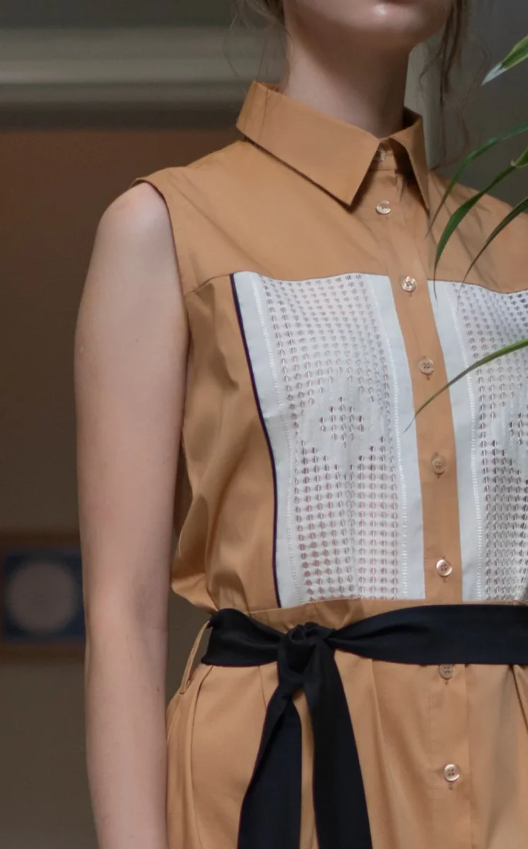 Vestito chemisier lungo TYCHE GOLD - immagine 4