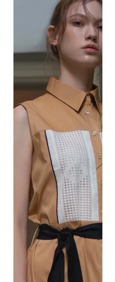 Vestito chemisier lungo TYCHE GOLD - immagine 6