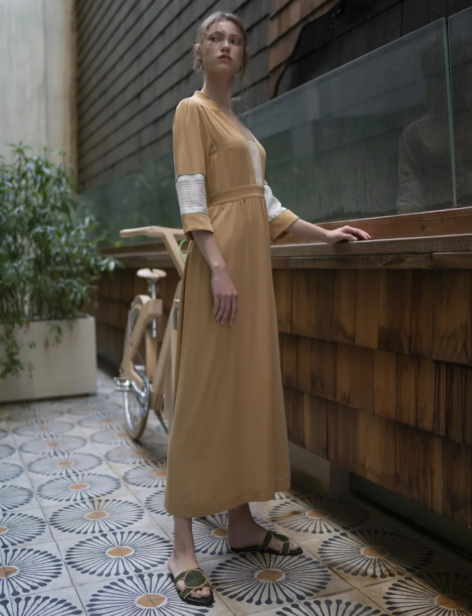 Vestito nero lungo KORE - immagine 3