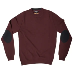 MAGLIA UOMO IN LANA MERINO BORDEAUX - WOMAG1660 1130