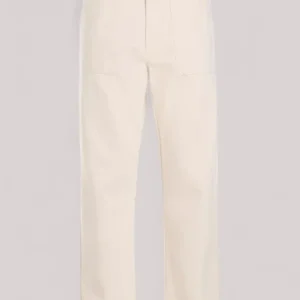JEANS DONNA IN PURO COTONE WHITE CREAM