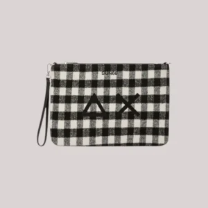 POCHETTE DONNA TARTAN NERO