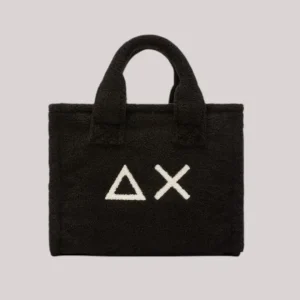 BORSA DONNA MIDI IN TEDDY NERO