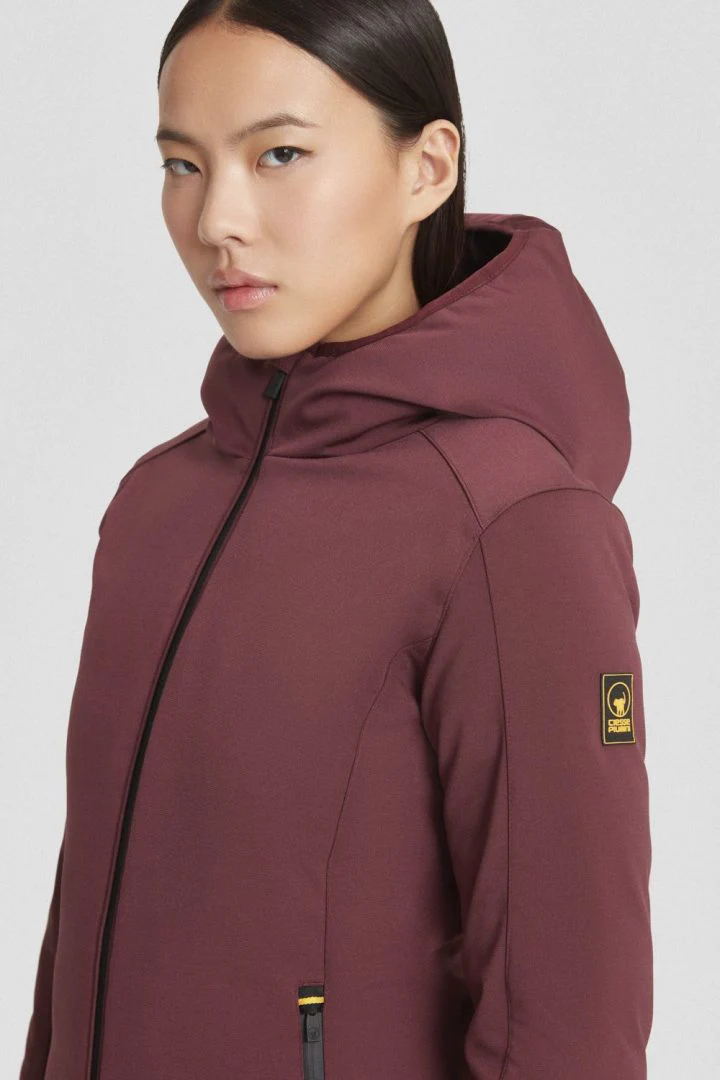 Ciesse Piumini Ysabel 3.0 Parka Giacca Impermeabile Softshell Cappuccio donna bordeaux - immagine 3