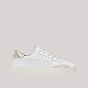 SCARPE DONNA KATY LEATHER BIANCO ORO