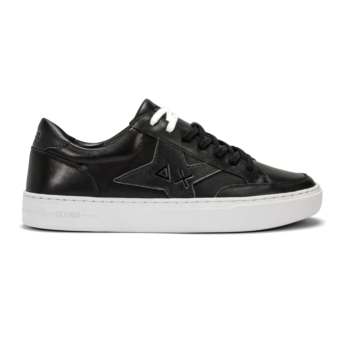 SCARPE UOMO SNEAKERS IN PELLE NERO - SKATE Z42125 11