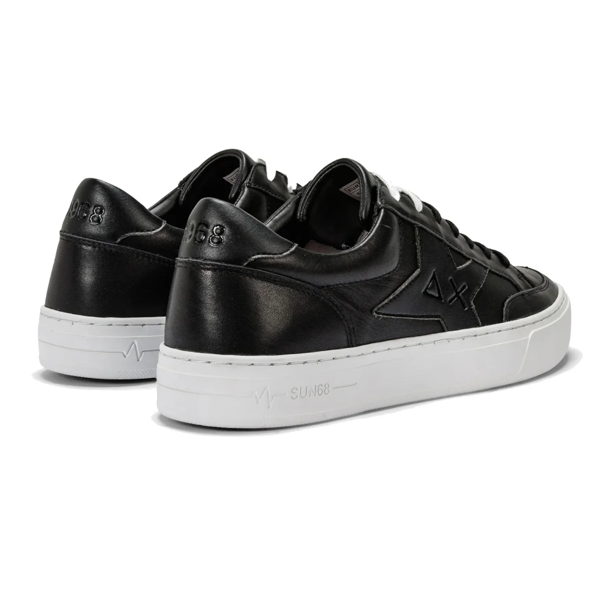SCARPE UOMO SNEAKERS IN PELLE NERO - SKATE Z42125 11 - immagine 4