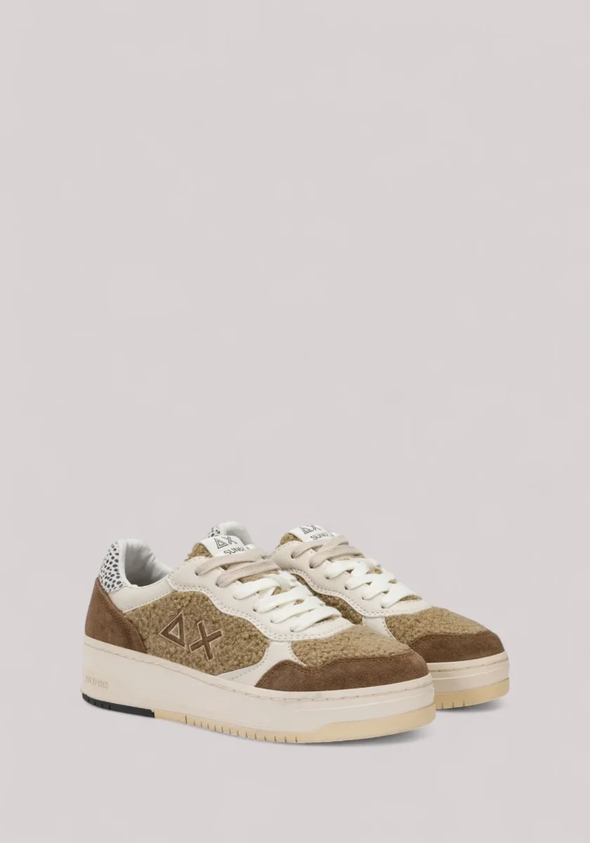 SCARPE DONNA BASKET LOVE LADY TEDDY BEIGE - immagine 3