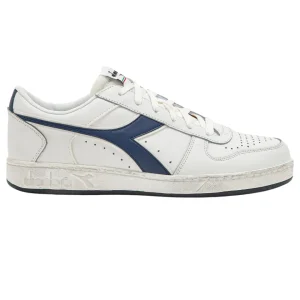 Diadora Sneakers Magic Basket Low Icona in Pelle Bianco
