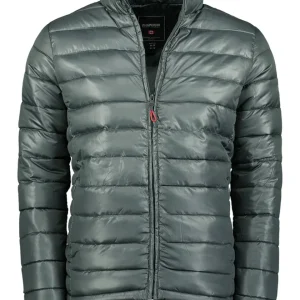 Geographical Norway Piumino Giubbotto Giubbino 100 Grammi Cappuccio Grigio Uomo