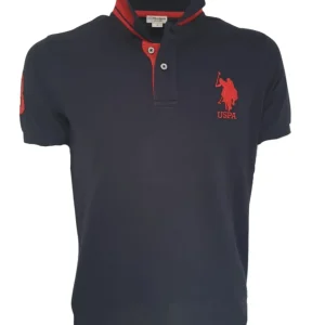 U.S. Polo Assn. T-Shirt Numero Blu in Cotone