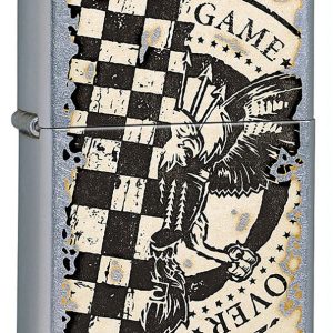 Zippo Game Over Argento Unisex