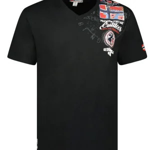 Geographical Norway Maglia Manica Corta Nero Uomo