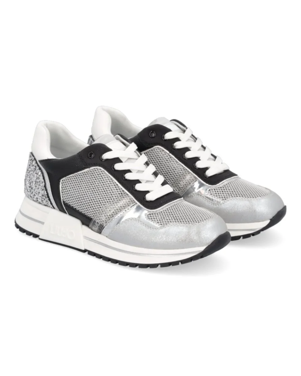 Liu Jo Sneakers Kiss 03 Similpelle Argento - immagine 3