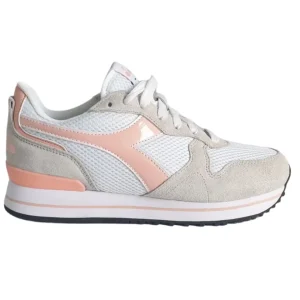 Diadora Olympia Sneakers Donna in Pelle Bianco Rosa