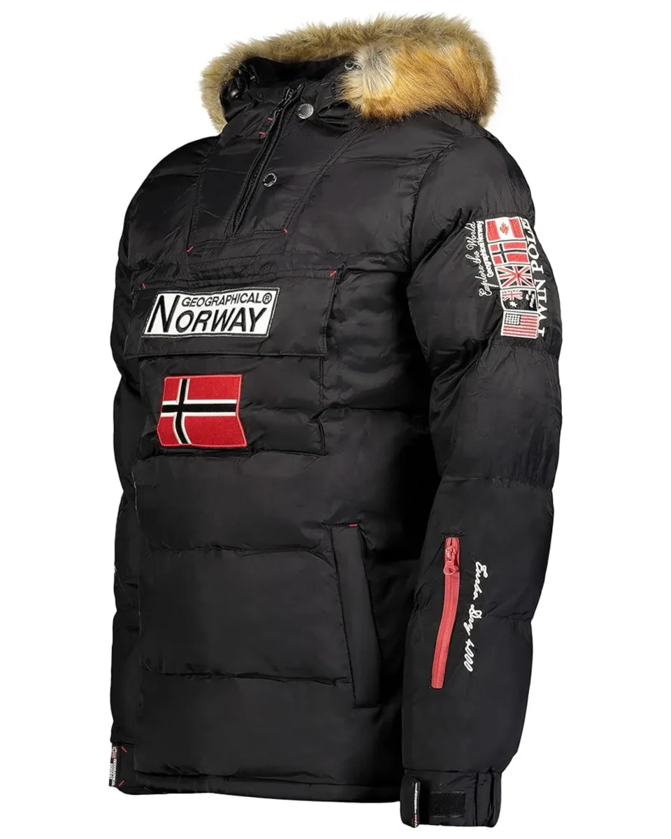 Geographical Norway Giubbotto Imbottito Parka Nero Piumino Brice Uomo - immagine 3