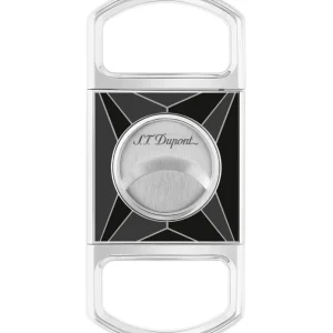 S.t.dupont Taglia Sigari 9x8x4 Cm Fire X Argento 003370