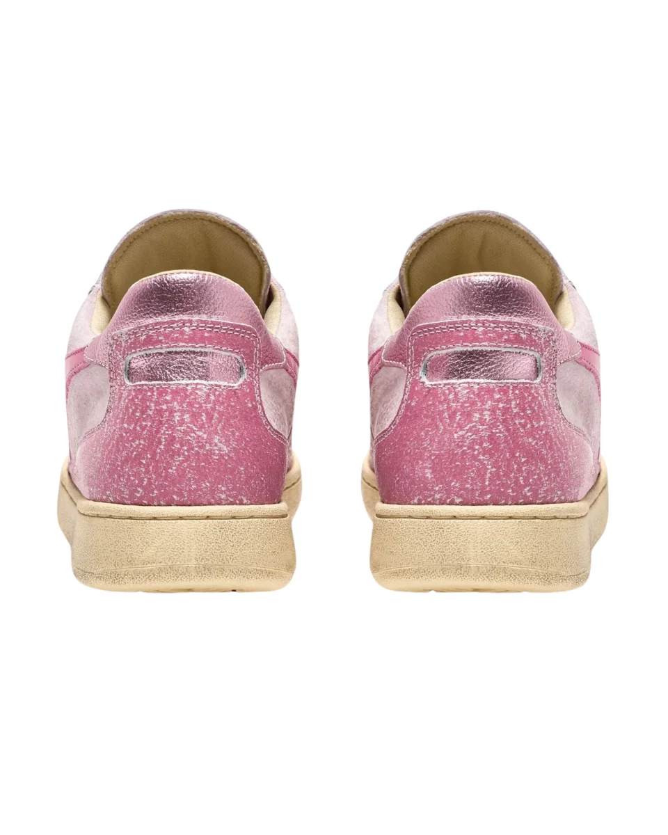 Diadora Heritage Sneakers MI Basket Low Pelle Rosa - immagine 6