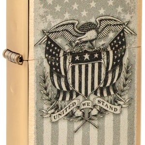 Zippo Antivento Ricaricabile Made In Usa AMERICAN eagle