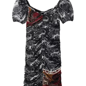 Desigual Woman Dress "deepti" Short Sleeve Nero Donna