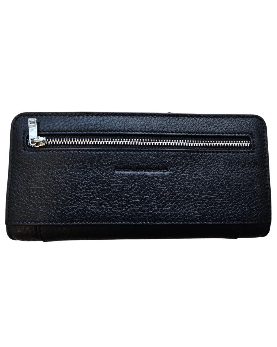 Piquadro Grande Con Portamonete Nero Donna