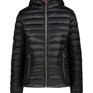 Ciesse Piumini Aghata Piumino Parka Giaccone Con Cappuccio Impermeabile Nero Donna