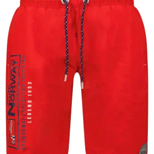 Geographical Norway Bermuda Mare Piscina Corto Rosso Uomo