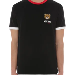 Moschino Underbear Logo Stretch Jersey Nero Cotone