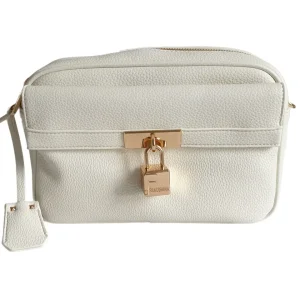 Fracomina Camera Bag In Ecopelle Con Tracolla Bianco Donna