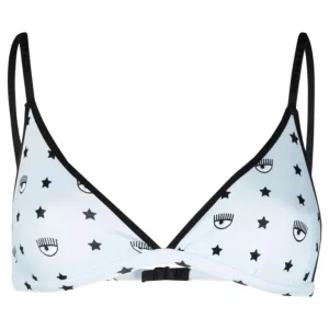 Chiara Ferragni Reggiseno Push-up In Stampa Eye-star Azzurro Donna