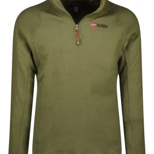 Geographical Norway Polar Felpa Mezza Half Zip Verde Uomo