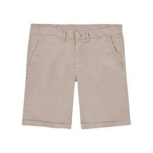 BERMUDA UOMO  IN COTONE STRETCH  BEIGE - FOLD SOLID  B19101