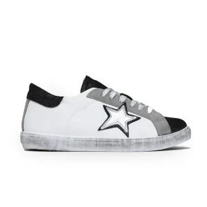 D-red Sneakers Bassa Con Lacci Bianco Donna