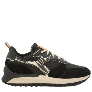 Diadora Sneakers Jolly Animalier Pelle Nero