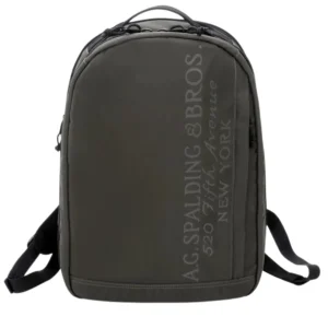 A.G. Spalding&Bros. Zaino Laptop Backpack Vertical Collection Nylon Verde Militare Uomo 309045
