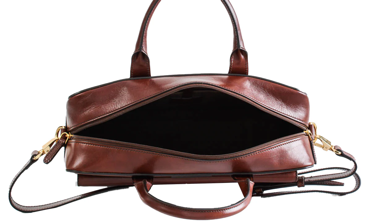 The Bridge Cartella Ventiquattrore in Pelle Marrone Uomo - immagine 5