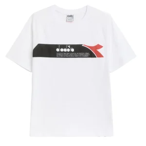 Diadora T-Shirt SS Urbanity Cotone Bianco