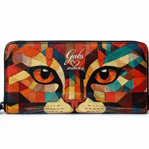 Gabs Portafoglio portamonete slot card zip around Pelle Gmoney17 Bull TRIP - GATTO ROSSO