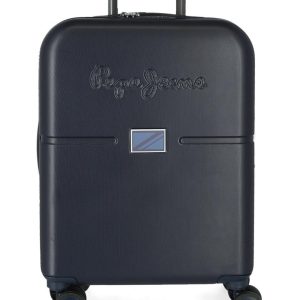Pepe Jeans Valigia Cabin 4 Ruote In Abs Blu Unisex