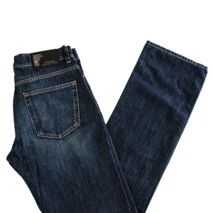 Versace Jeans Panttaloni in Denim Slim Fit Blu Scuro Uomo
