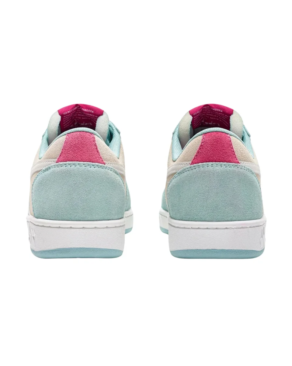 Diadora Sneakers Magic Basket Low Suede Pelle Azzurro - immagine 4